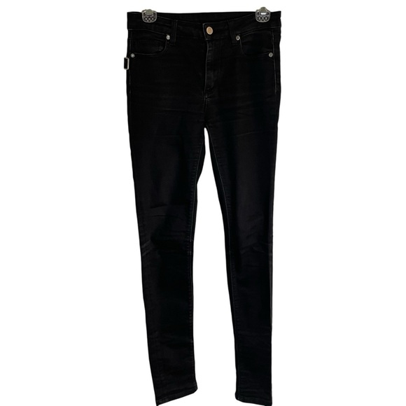 Zadig & Voltaire Black Skinny Jeans Size 26 basic emo retro goth stretch - Picture 1 of 8